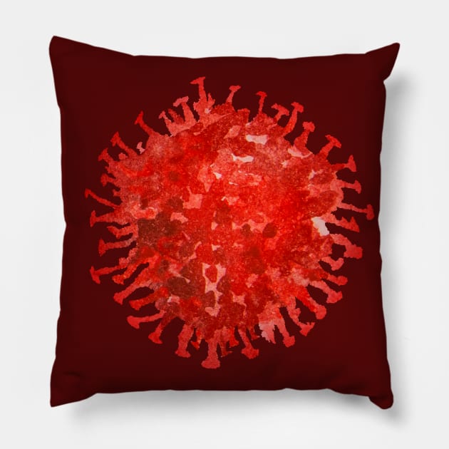 Corona Virus Pillow by Tapan