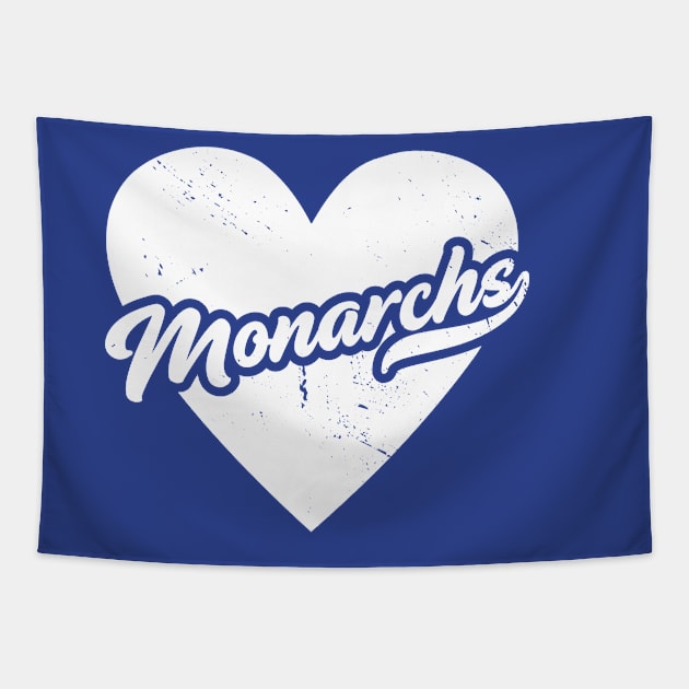 Vintage Monarchs School Spirit // High School Football Mascot // Go Monarchs Tapestry by SLAG_Creative