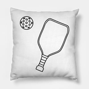 Pickleball Paddle and Ball Pillow