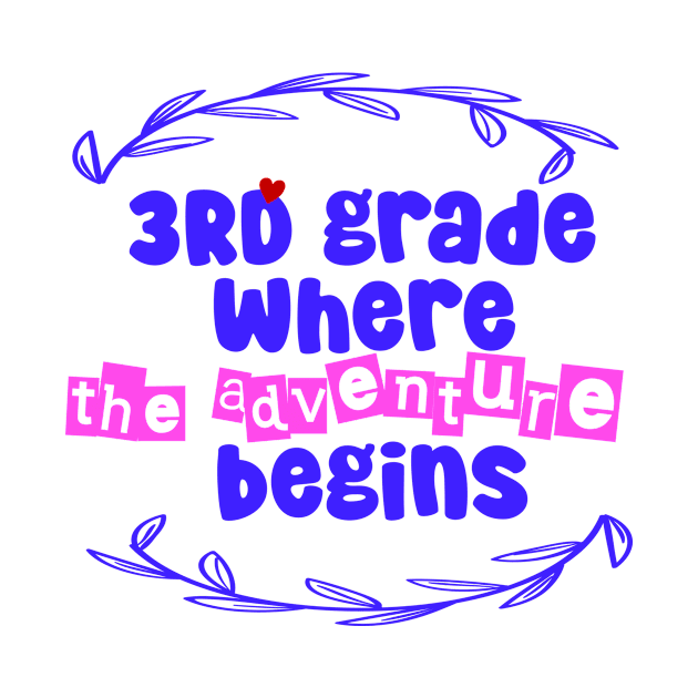 3rd Grade: Where the Adventure Begins by CreationArt8