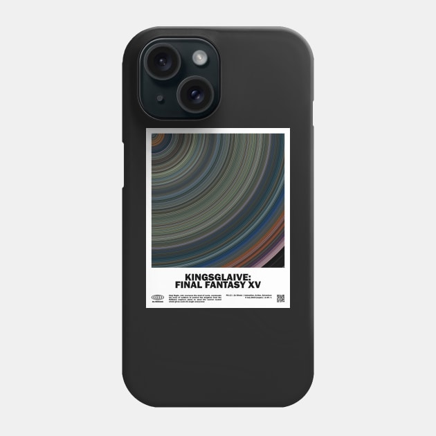 minimal_Kingsglaive_FFXV Abstract Circular Art Movie Phone Case by silver-light