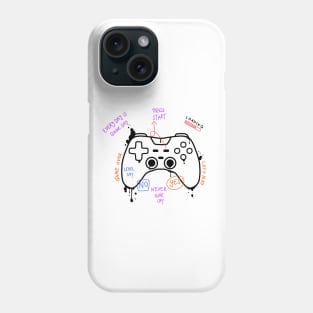 PlayStation Remote controller Black Phone Case