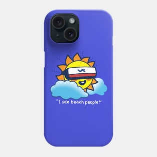 Funny Cute Kawaii Sun Movie Quote Virtual Reality Summer Sun Beach Cartoon Phone Case