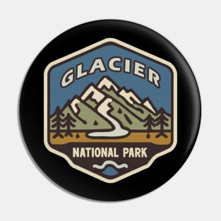 Glacier National Park Travel Sticker Pin