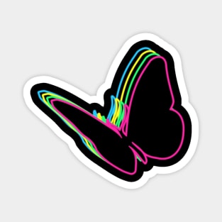 Butterfly 80s Neon Magnet