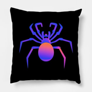 Spider Halloween Retro Colorful Pillow