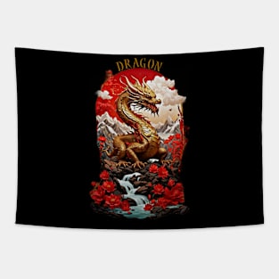 Golden Dragon Majesty Tapestry