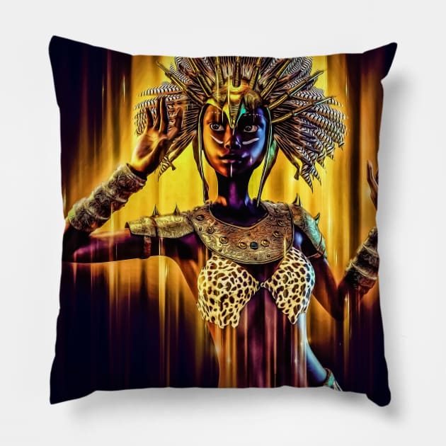 Toon black woman Pillow by JoeTred