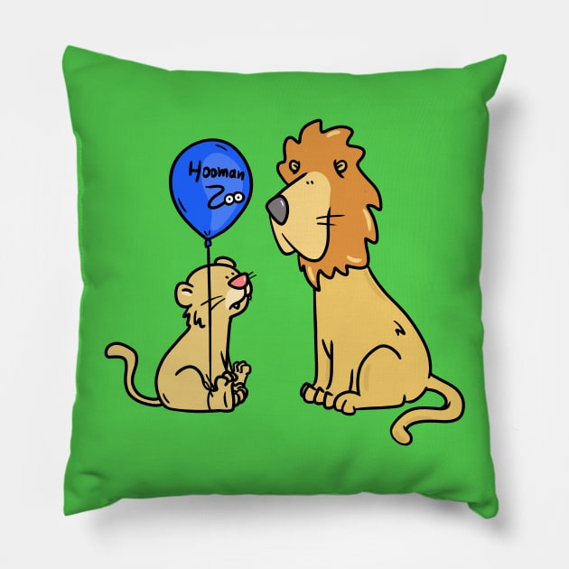 Hooman Zoo Pillow by Otterlyalice