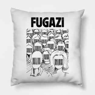 Barcode face Fugazi Pillow