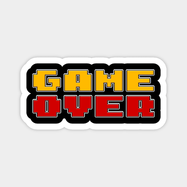 Game over v3 Magnet by vectorclothes