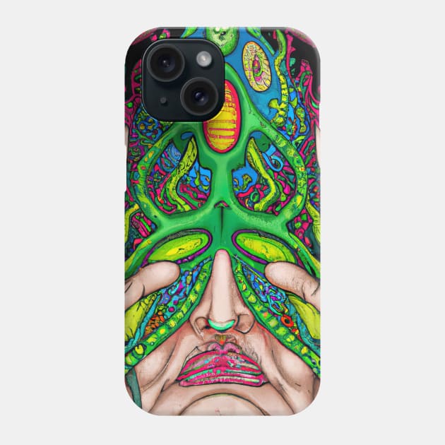 Space Shaman Phone Case by Minelauvart