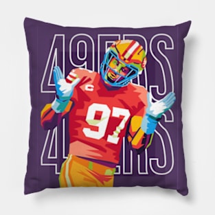 nick bosa Pillow