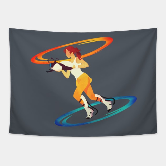 Portal Minimal Tapestry by LeighWortley