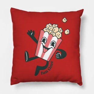 Retro Popcorn Fun Time Pillow