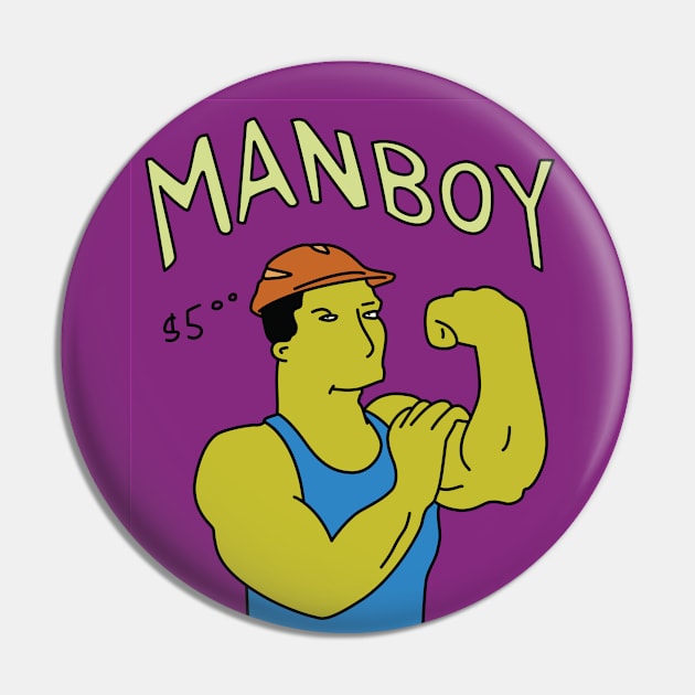 Manboy Comic Pin by saintpetty