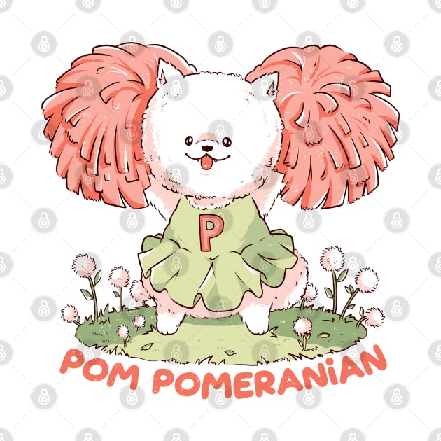 Pom Pomeranian - Cute Cheerleader Dog Gift by eduely