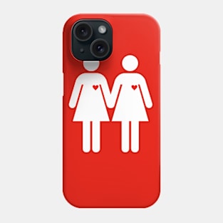 Two woman white Phone Case