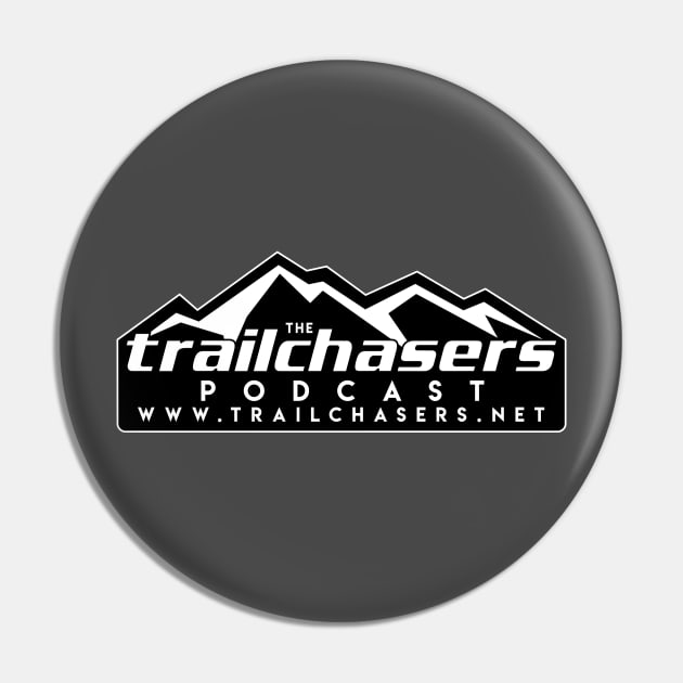 TC Official Logo All White Pin by trailchasers