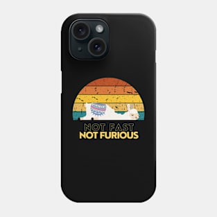 Not Fast Not Furious Lama Retro Phone Case