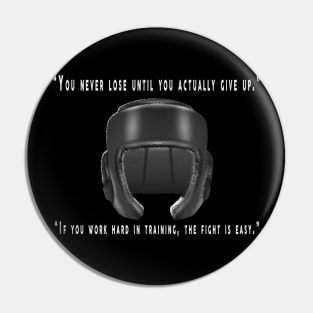 Boxing Quotes Pin