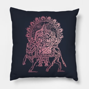 Rose Gold Supreme Being Shiva Indian God Pillow