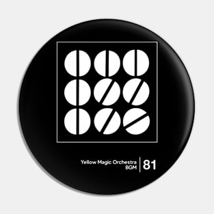 YMO / Minimalist Style Graphic Design Pin