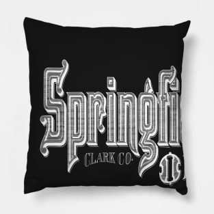 Vintage Springfield, OH Pillow