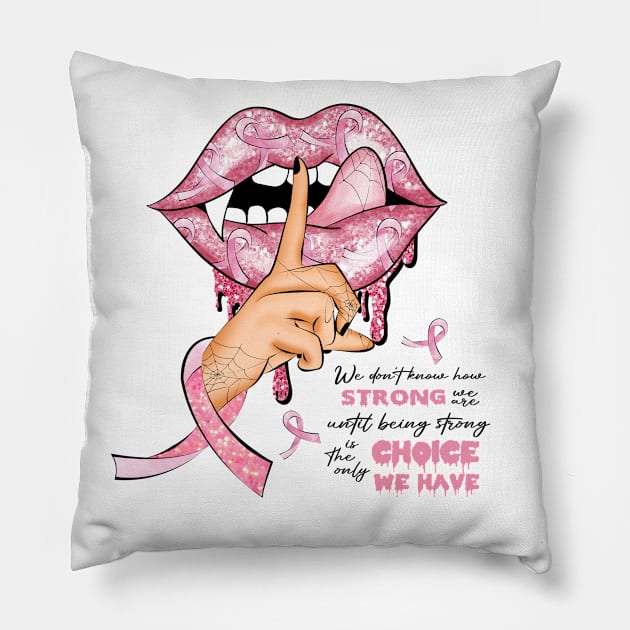 Breast Cancer Survivor - Strong Pillow by TsunamiMommy