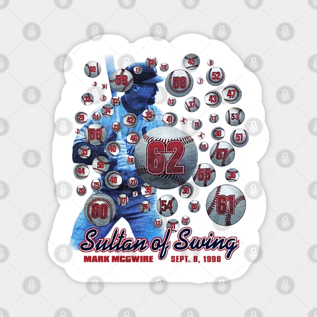McGwire Sultan of Swing - Cardinals Baseball Magnet by nicklower