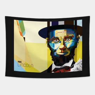 Abe Lincoln Pop Art Tapestry