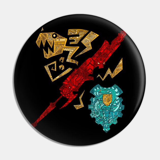 Monster Hunter Gunlance Pin by paintchips