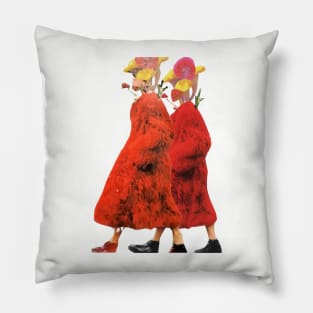 Fungi Lady Oil Painting Pillow