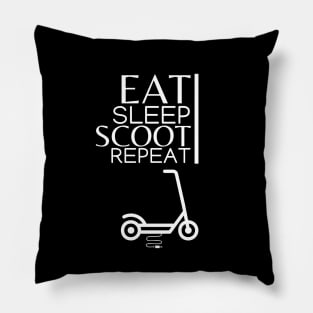 Eat Sleep Scoot Repeat Pillow