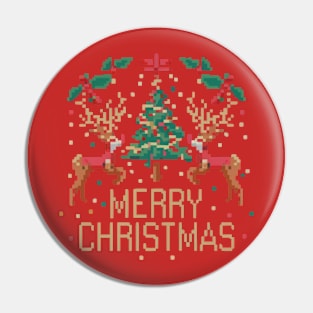 Merry Christmas Filthy Animal  Sweater Pin