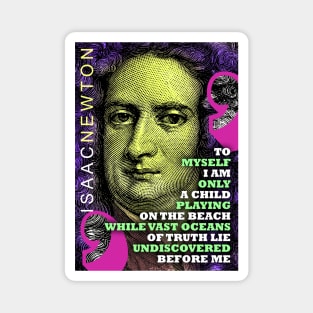 Isaac Newton Inspirational Quote 1 Magnet