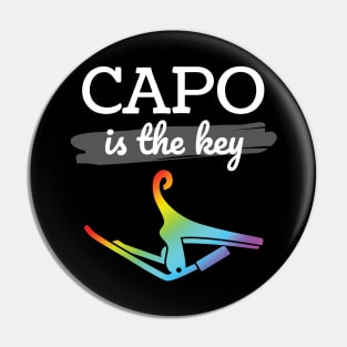 Capo is the Key Colorful Capo Dark Theme Pin