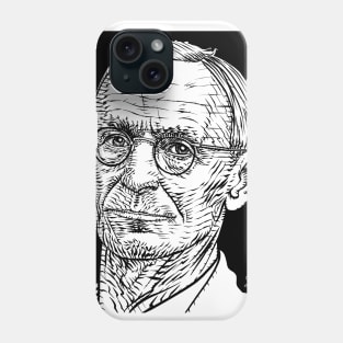 HERMANN HESSE ink portrait Phone Case