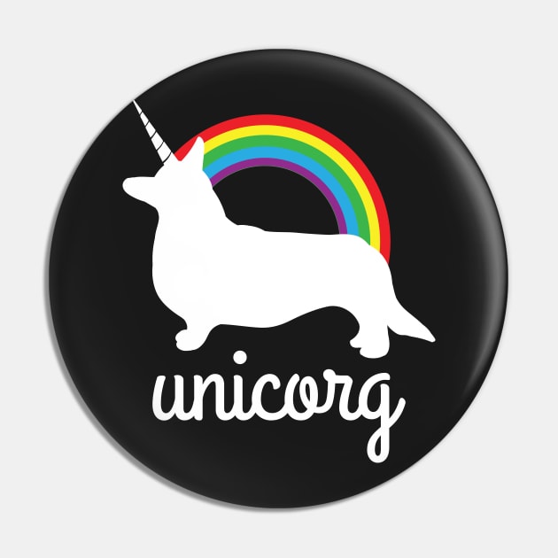Unicorg Corgi Unicorn Pin by Dirt Bike Gear