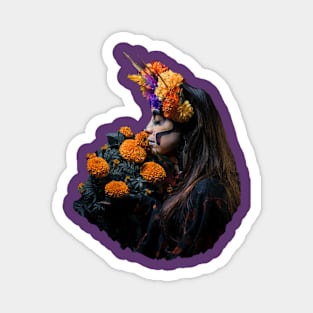 Day of the Dead flowers Magnet
