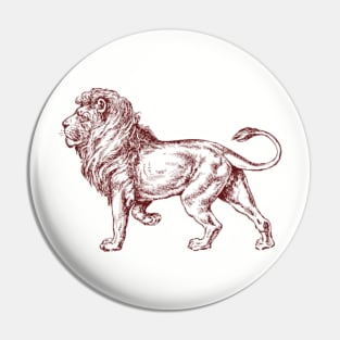 lion shirt Pin