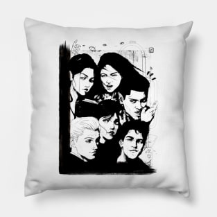 The Atlas Six - 2021 Edition - black and white Pillow