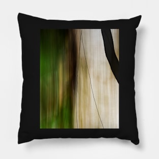 Forest, Water, Lines Abstract Pillow