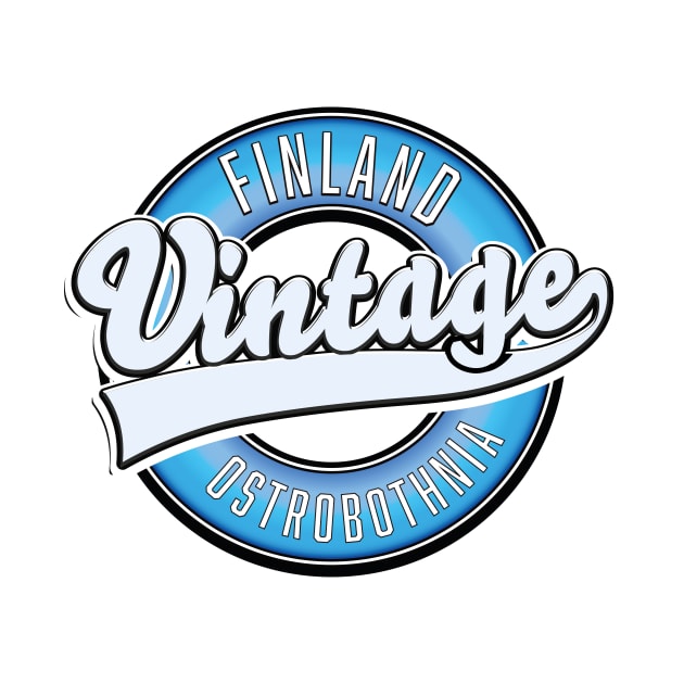 Ostrobothnia Finland vintage style logo by nickemporium1