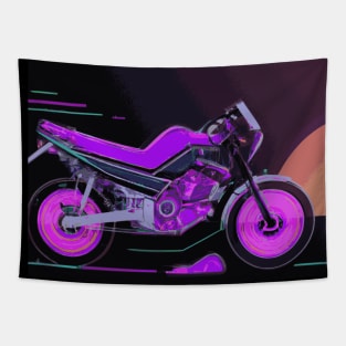 Motorcyle biker art Tapestry