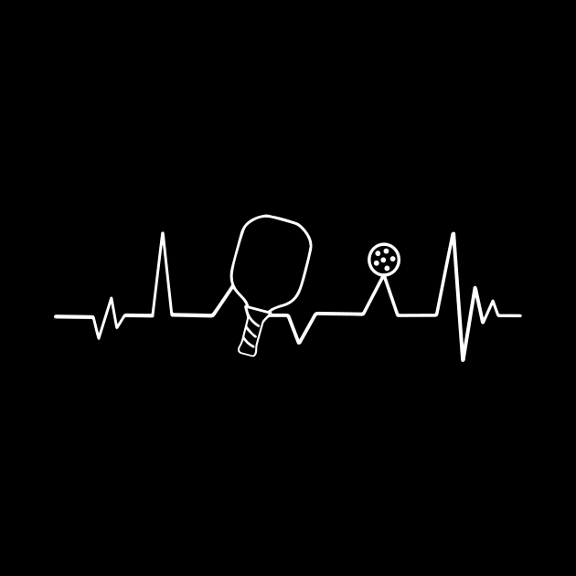 Pickleball Player Lover ECG/EKG by Sanu Designs