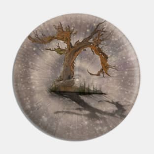 Old Tree in Space Pin