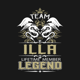 Illa Name T Shirt -  Team Illa Lifetime Member Legend Name Gift Item Tee T-Shirt