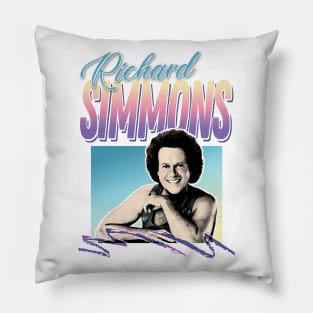 Richard Simmons 80s Styled Tribute Design Pillow