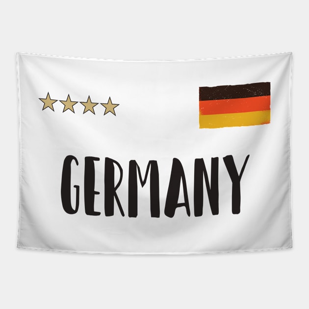 Germany Soccer Football Fan Shirt Flag Tapestry by Sal71